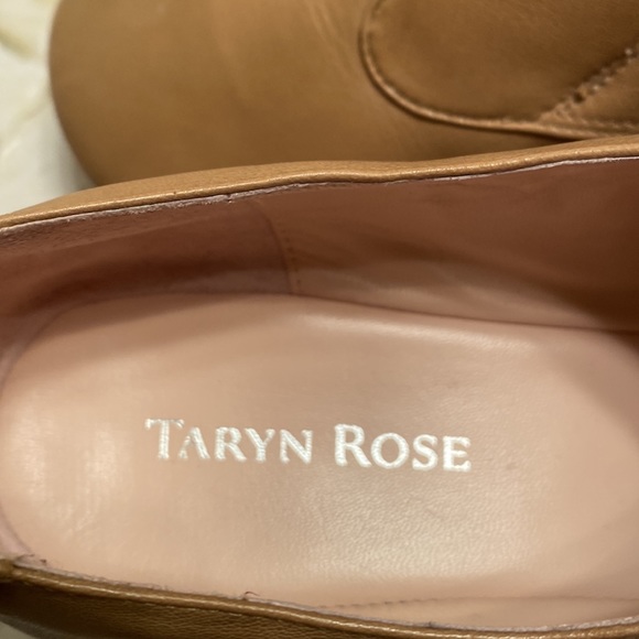 Taryn Rose camel leather wedge heel shoes Size 9 EUC - Picture 3 of 11